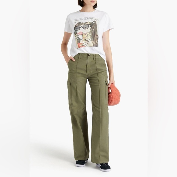 RE/DONE Military Cargo Trouser Pants in Bayleaf Green Size 25 NWT - Picture 1 of 11